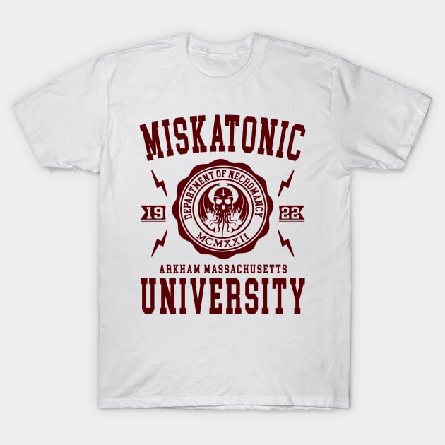 CTHULHU - MISKATONIC UNIVERSITY T-Shirt by Tshirt Samurai